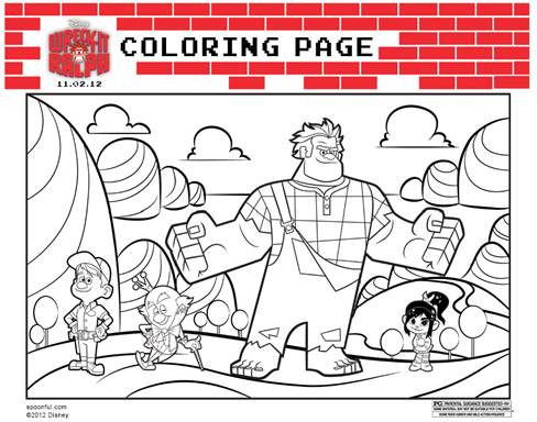 wreck-it ralph coloring sheet