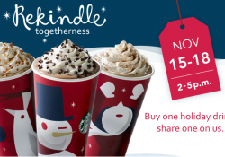 starbucks buy one get one free