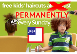 jcpenney free kids haircuts