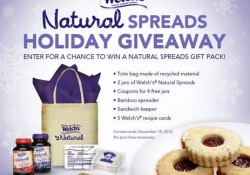 welch's natural spreads holiday giveaway
