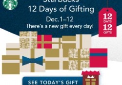 starbucks 12 days of gifting