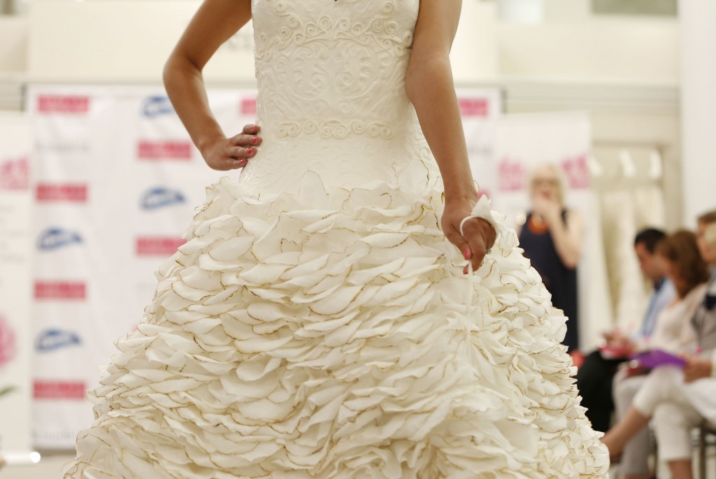 Wedding Dress Made Out of Charmin Toilet Paper