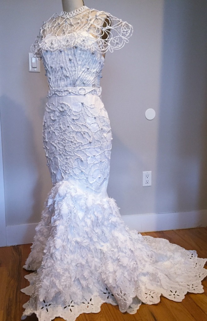 Toilet Paper Wedding Dress by Van Tran