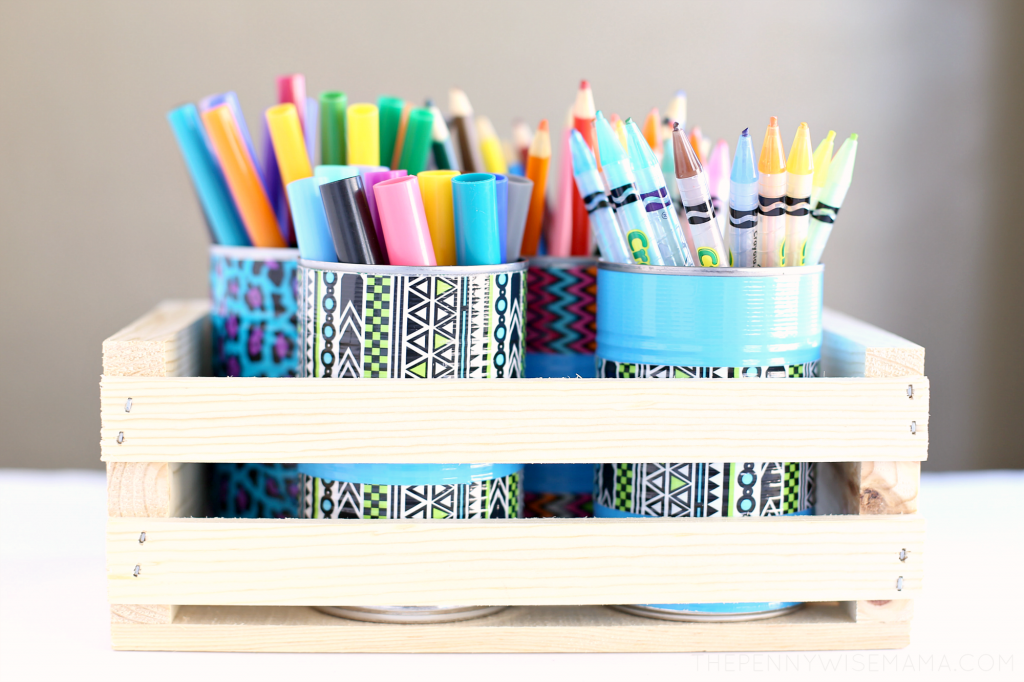 DIY Pencil Holder & Art Organizer