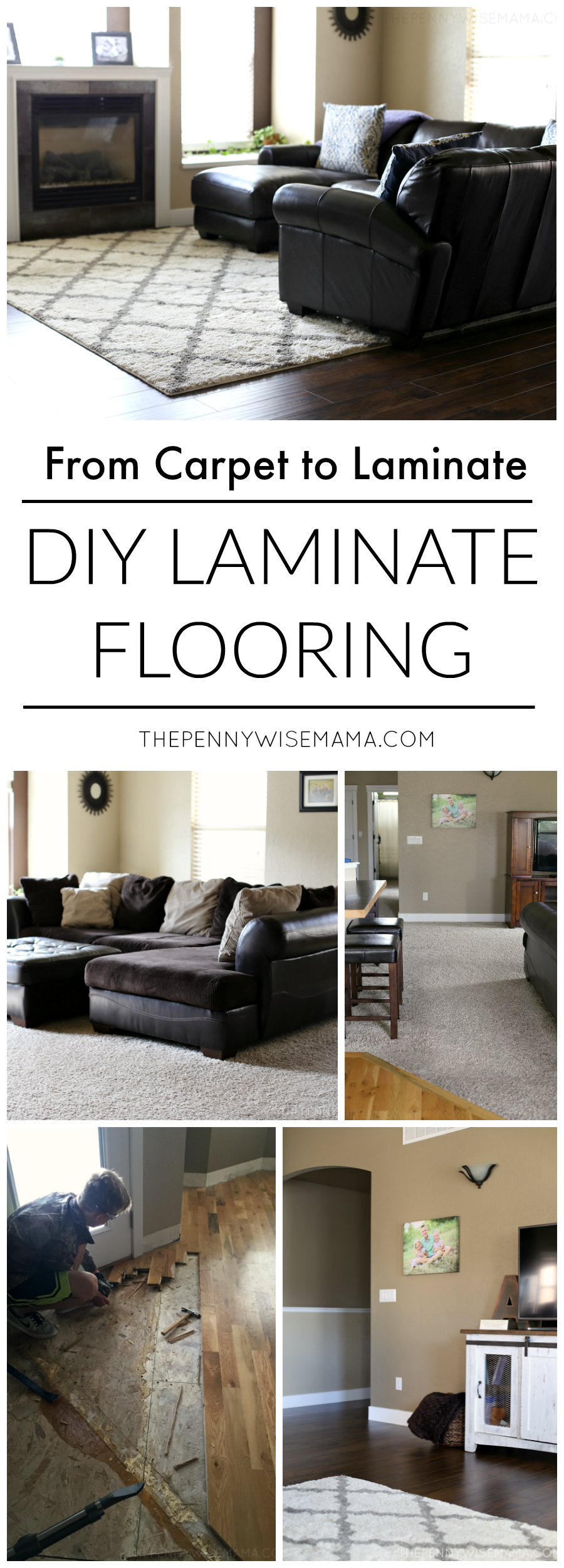 DIY Laminate Flooring featuring Select Surfaces laminate