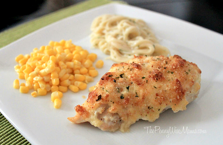 Parmesan Crusted Chicken Recipe Fast Easy Dinner The Pennywisemama