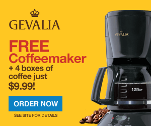 Hot* $9.99 for Gevalia Coffeemaker + 4 Boxes of Coffee or Tea + Free  Shipping! - The PennyWiseMama