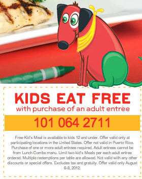 Kids Eat Free At Chili S 8 6 The