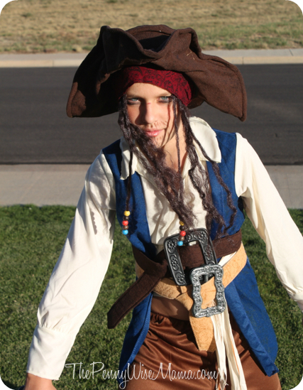 captain jack sparrow costume for boys