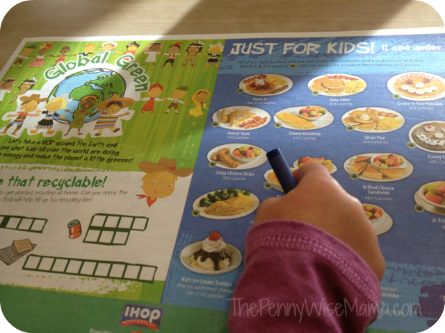 ihop kids menu