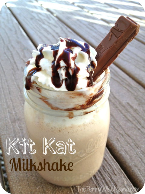 Kitkat shake, kit kat milkshake recipe, how to make kitkat shake