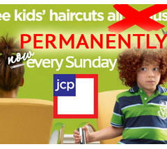 jcpenney free kids haircuts