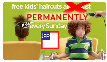 jcpenney free kids haircuts