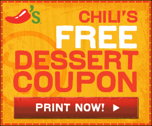 free dessert at chili's