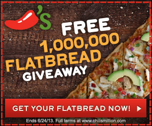 free chili's flatbread coupon