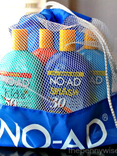 no-ad suncare beach bag giveaway