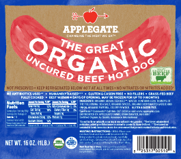 applegate organic hot dogs