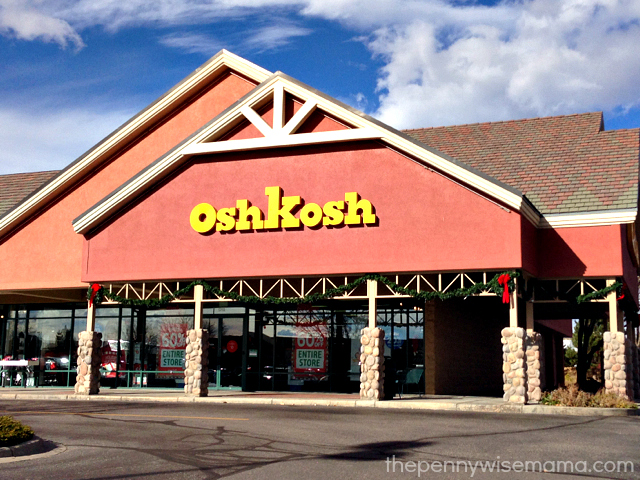 Oshkosh in store sales coupon