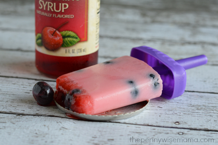 Cherry Cream Frozen Pops