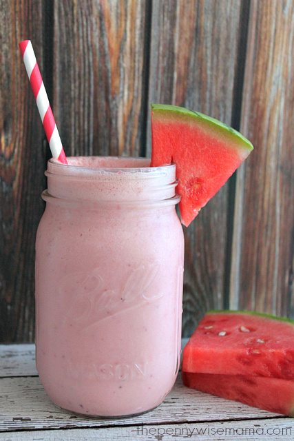 Coconut Watermelon Smoothie with Silk Almond Milk