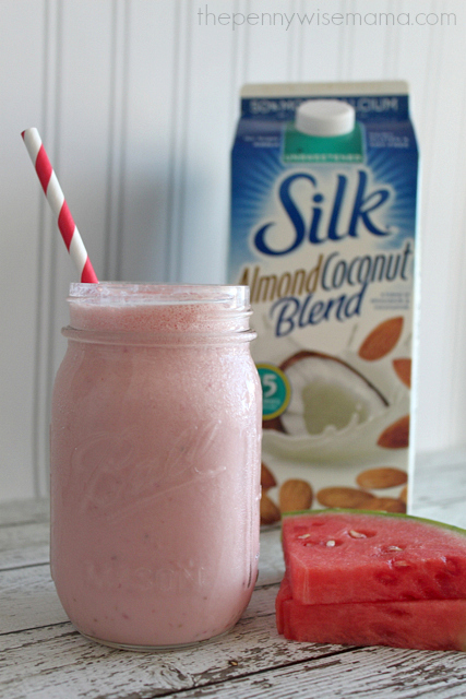 Coconut Watermelon Smoothie with Silk Almond Milk