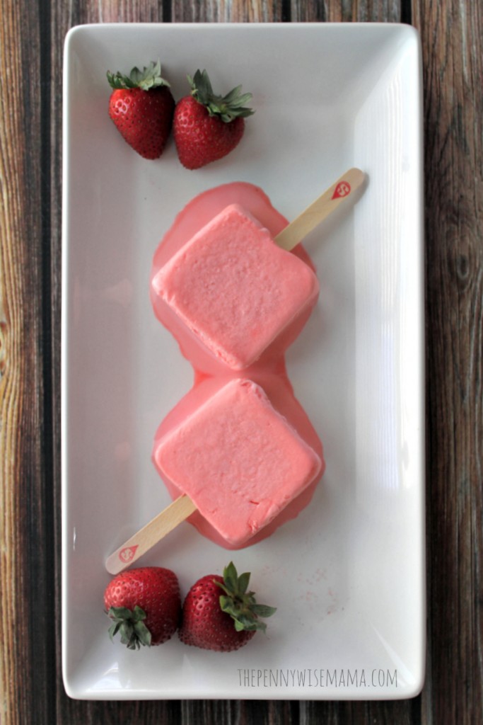 Starburst Strawberry Sorbet Bars