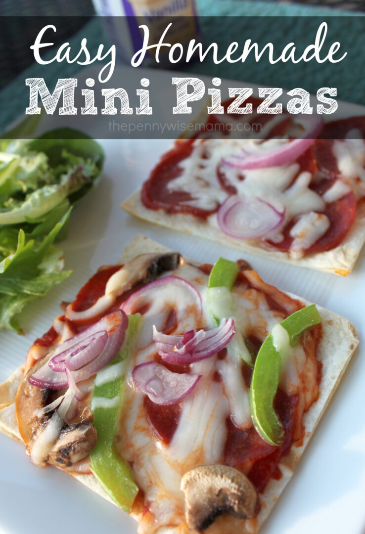 Homemade Mini Pizzas - Quick, Easy & Kid-Friendly - The PennyWiseMama