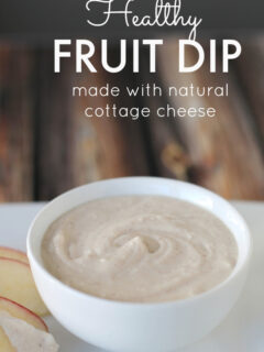 Healthy Fruit Dip - It's super yummy and packed full of protein!