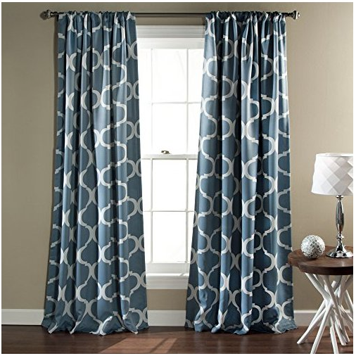 Geo Blackout Curtains from PIllow Shells from Lush Decor