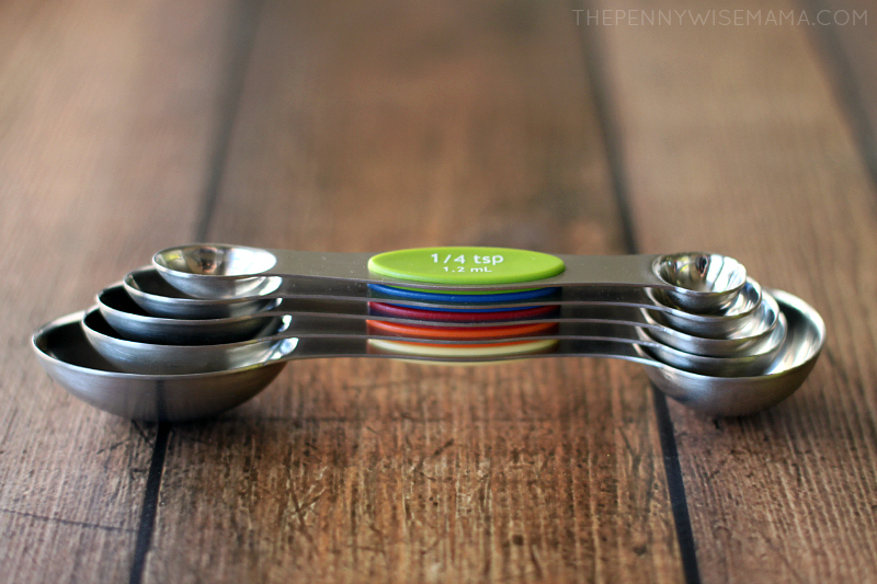 Food Network Stainless Steel Magnetic Measuring Spoons Set