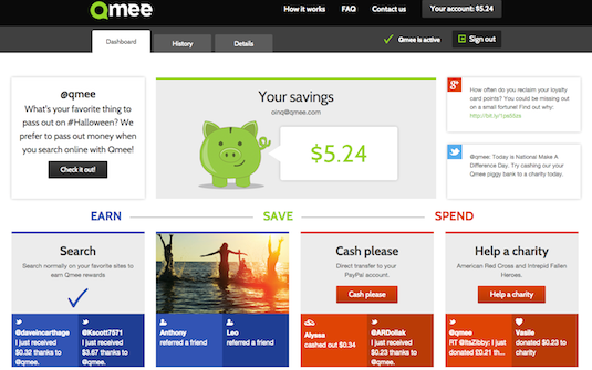 Earn Cash Rewards with Qmee 