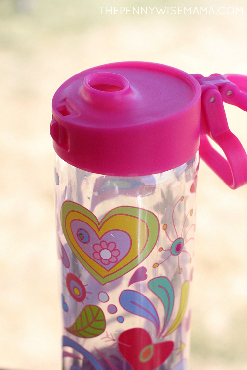 Glasstic Worry-Free BPA Free Glass Water Bottle - Pink Flip Cap Sports Lid
