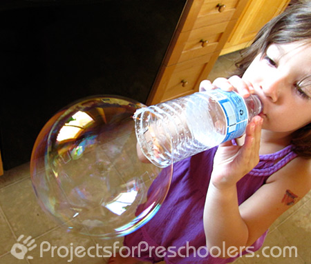 Make a Bubble Blower out of a Plastic Water Bottle