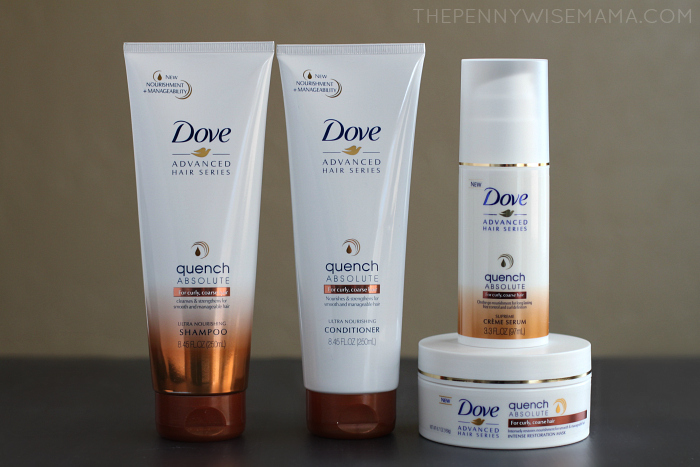 DOVE QUENCH ABSOLUTE PRODUCTS FOR CURLY HAIR