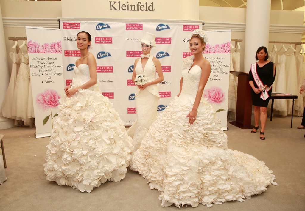 Wedding Dresses Made Out of Charmin Toilet Paper