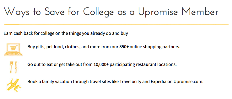 Earn Cash Back to Help Pay for College with Upromise