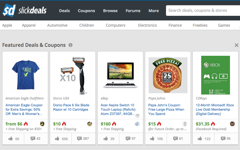 Slickdeals: The Best Deals, Coupons, Promo Codes & Discounts