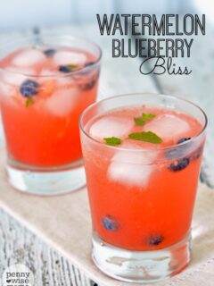 Watermelon Blueberry Bliss - A Refreshing Drink for Summer!