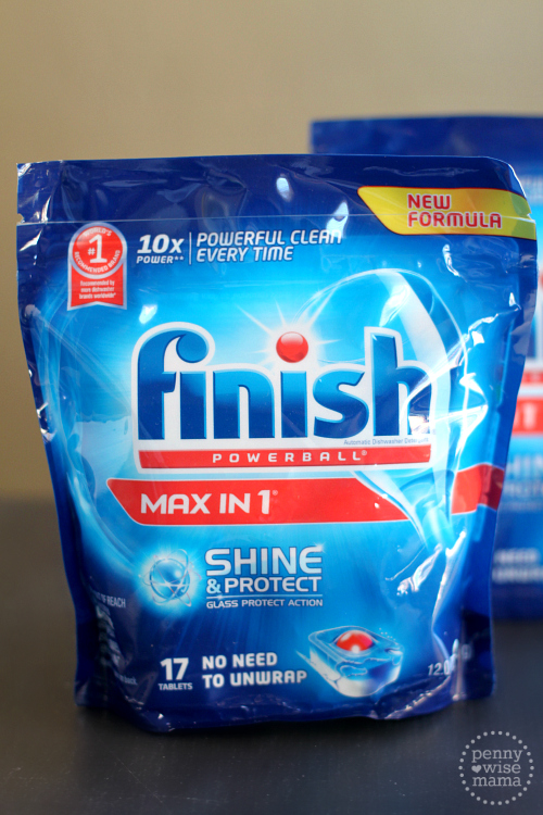 Finish Powerball All in 1 Max Shine and Protect Dishwasher Tablets