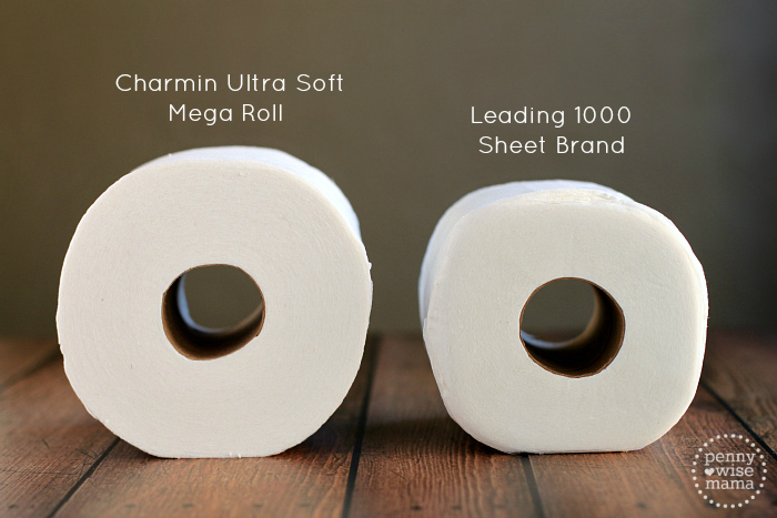 Charmin UltraSoft Mega Roll vs. The Leading 1000 Sheet Brand