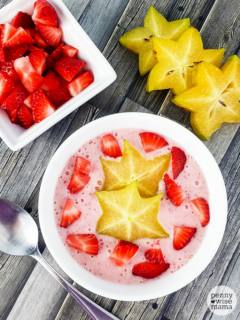 Strawberry Star Fruit Smoothie Bowl