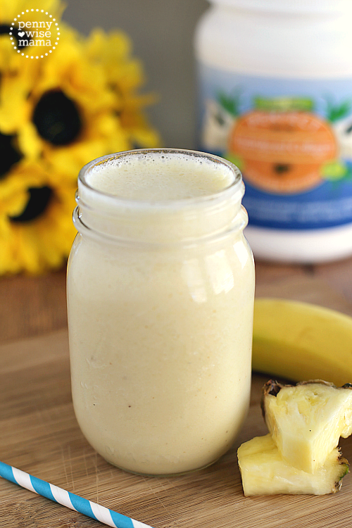 Health Benefits of Collagen + Pineapple Banana Protein Smoothie - The  PennyWiseMama