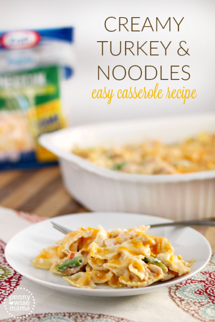 Creamy Turkey & Noodles – Easy Casserole Recipe – The PennyWiseMama