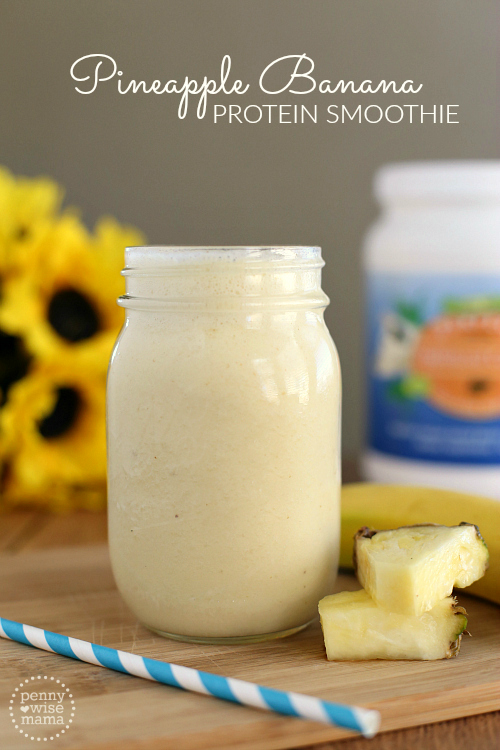 Pineapple Banana Protein Smoothie