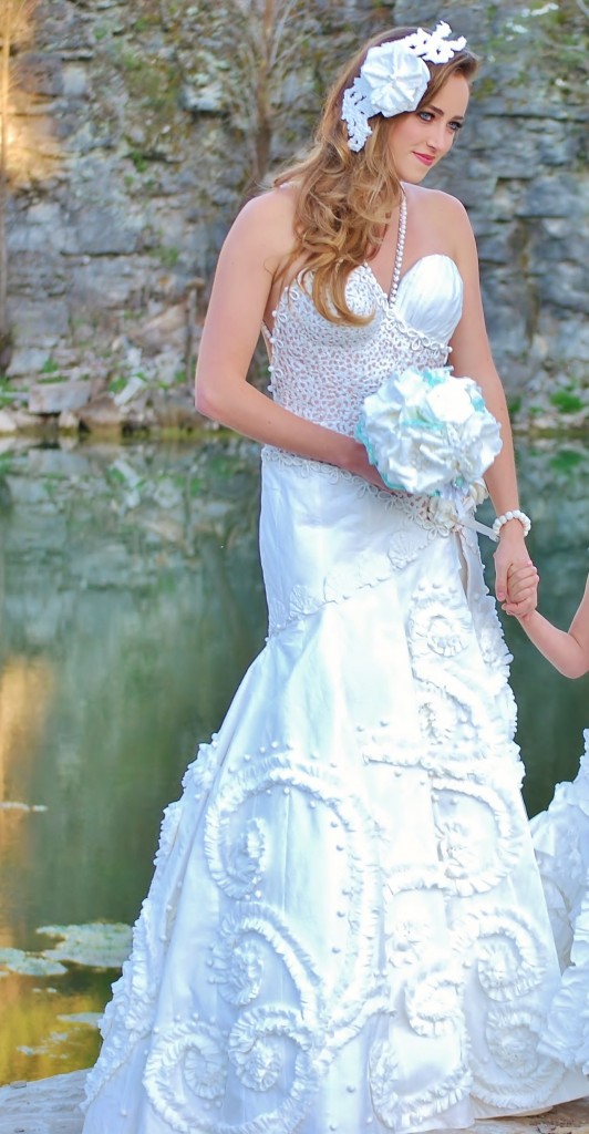 Toilet Paper Wedding Dress by Donna Vincler