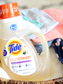 Tide purclean laundry detergent