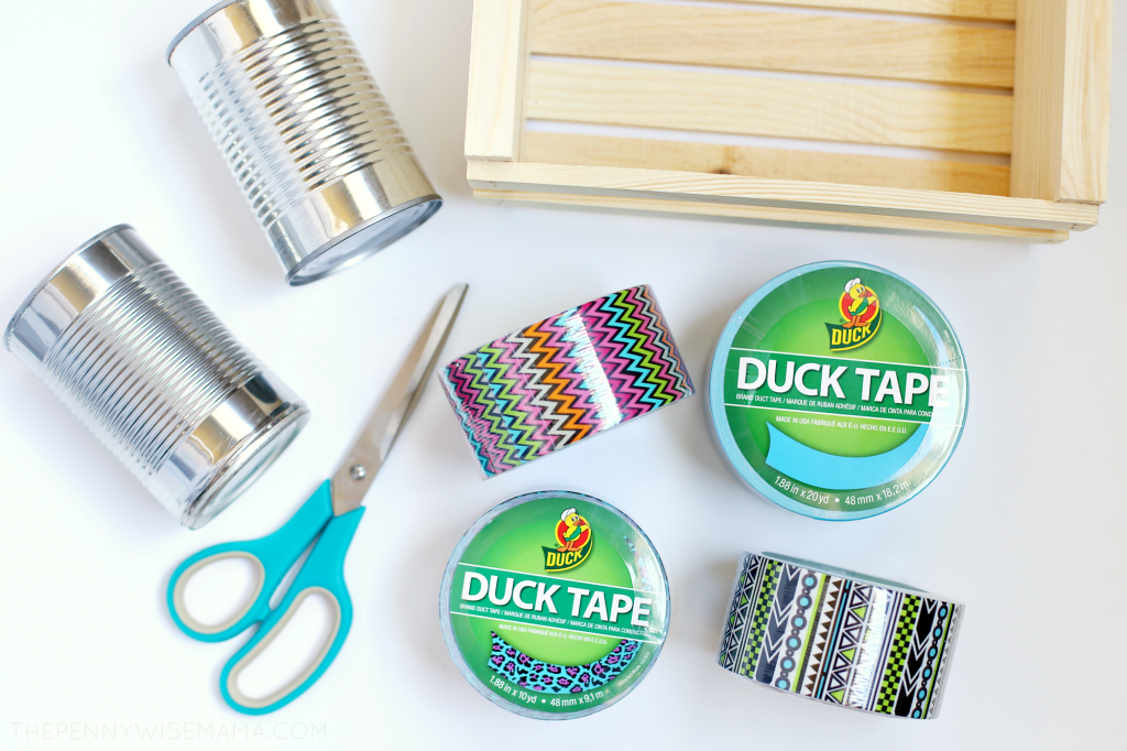 Recycled Duck Tape Storage Boxes - DIY Inspired