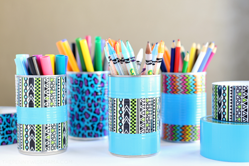 DIY Duct Tape Pencil Holder