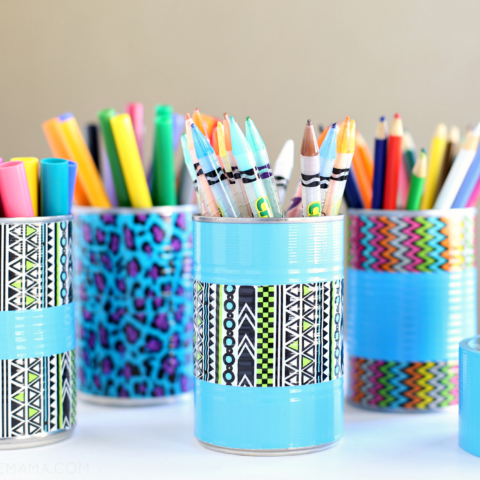 DIY Duck Tape Pencil Holder & Art Organizer - The PennyWiseMama