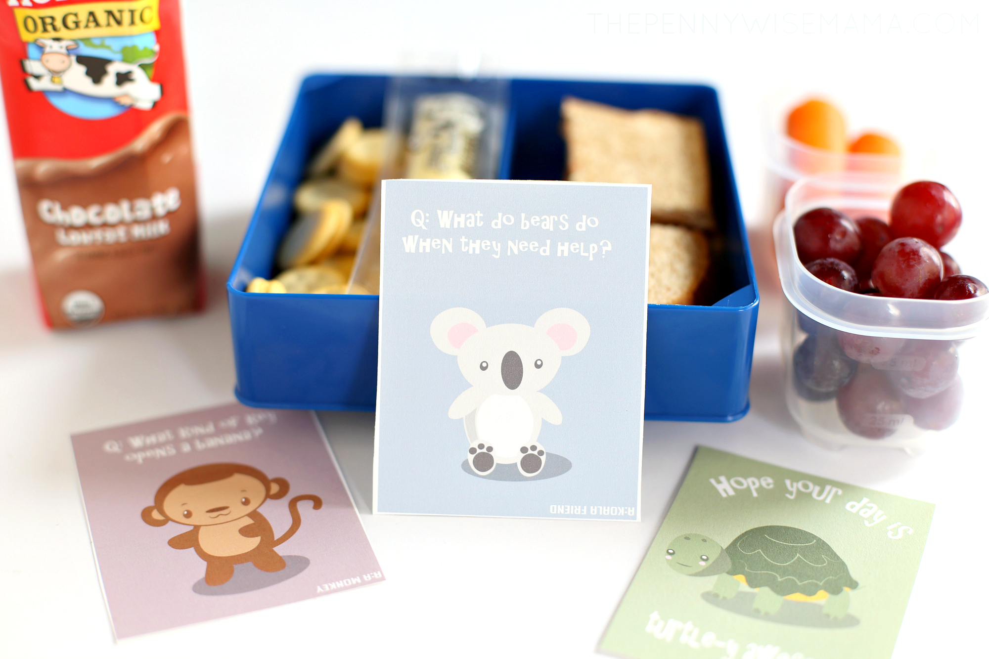 Cute Animal Lunch Box Notes